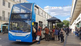 Lovely Diff  Alexander Dennis E400D  10038  KX12 GXG  Stagecoach Midlands [upl. by Amil732]