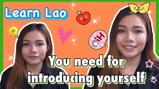 Learn Lao You need for introducing yourself Ep26 [upl. by Anidnamra]