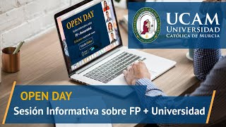 Open Day  Sesión Informativa sobre FP  Universidad  ILERNA y UCAM Universidad Católica de Murcia [upl. by Lorita953]