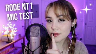 ASMR Testing my New Rode NT1 5th Gen Mic  Assorted triggers to help you sleep whispered [upl. by Valerie315]