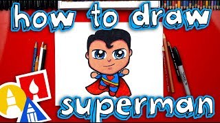 How To Draw Cartoon Superman [upl. by Vitia]