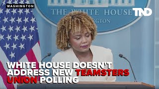 White House on Teamsters poll showing support for Trump Im not gonna speak to the rank and file [upl. by Siravat827]