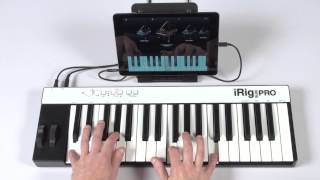 iRig KEYS PRO  Pro Keys to Go  with SampleTank iGrand Piano iLectric Piano [upl. by Yddeg8]