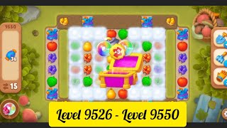 Gardenscapes  Level 9526  Level 9550   All Puzzles  Gameplay PART  432 [upl. by Alegna]