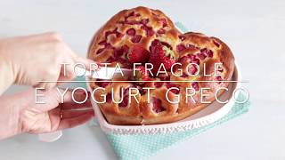 Torta yogurt greco e fragole [upl. by Anitrak]