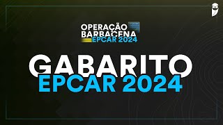 Gabarito EPCAR 2024 correção de prova ao vivo [upl. by Rutan]