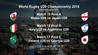 World Rugby U20 Championship Day 3  Italy U20 v Argentina U20 [upl. by Volotta288]