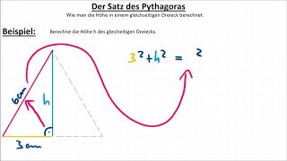 Höhe im gleichseitigen Dreieck mit dem Satz des Pythagoras berechnen – So geht‘s 😉👍 [upl. by Eanej]