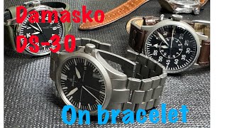 Damasko DS30 on bracelet a modern German pilot Flieger watch [upl. by Bryce997]