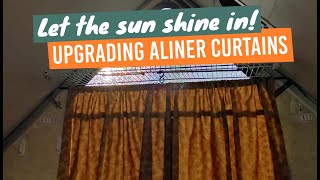 Let the sun shine in Upgrading Aliner curtains [upl. by Dorsy785]