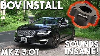 2017 Lincoln MKZ 30T BOV Install  SOUNDS INSANE [upl. by Marlon]