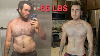 Realistic 1 Year Fat loss Transformation [upl. by Aleahcim125]