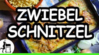 Überbackener Zwiebelschnitzel Auflauf  cremiges Soulfood [upl. by Rafiq]