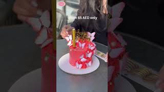 Red Pearly Butterfly Cake by CreamOne – Best for Birthdays  From 65 AED  SameDay Delivery [upl. by Llewellyn]