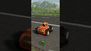 MOWING GRASS ON AUTOBAHN WITH THE ROBOT MOWER  Farming Simulator 22 shorts farmingsimulator [upl. by Yllom332]