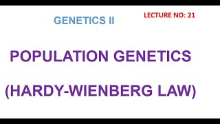 Hardy Weinberg Law  Hardy Weinberg equilibrium  genetics lectures biology learning zone [upl. by Dami]