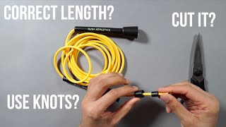 HOW TO SIZE YOUR JUMP ROPES CORRECTLY  Rush Athletics Money Rope amp Legacy Rope [upl. by Imogen]