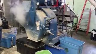 Southern Pine Wood pelleting pelletization 125 HP Sprout Waldron Pelletizer [upl. by Scottie]