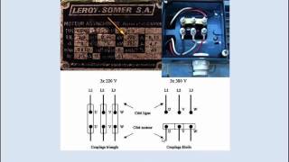 couplage moteur etoile triangle [upl. by Ahsinid693]