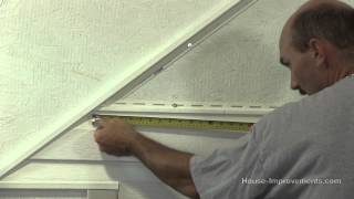 How To Cut amp Install Vinyl Siding on a Gable End Roof [upl. by Yarg]