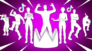 All Fortnite TikTok Dances amp Emotes Nitro Fueled Get Griddy Back On 74 Starlit Icon Series [upl. by Atires558]