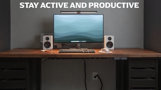 A Beginner Me builds a Custom SitStand Desk with an Ikea Karlby Countertop  2023 [upl. by Utimer]