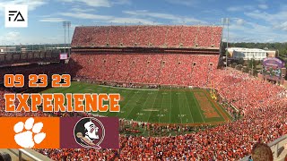 Clemson Football Experience vs Florida State 2023 Live Crowd Atmosphere [upl. by Jankell964]