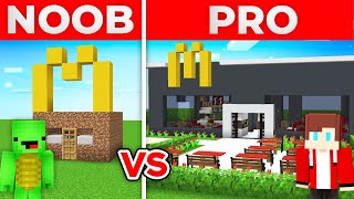 JJ And Mikey NOOB vs PRO Our BEST MCDONALDS in Minecraft Maizen [upl. by Reeves]