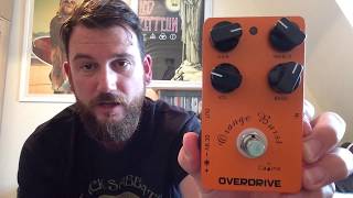 Caline  Orange burst  Overdrive pedal review by Adam Cumbers [upl. by Aidole]