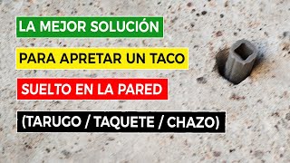 Cómo Apretar un Taco Suelto en la Pared 🧰 [upl. by Airotnes187]