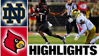 10 Notre Dame vs Louisville Highlights  College Football Week 6  2023 College Football [upl. by Llyrehc]