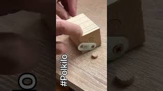 Simplest Way to Make Wooden Dowels Pins  POLKILO shorts [upl. by Weed]