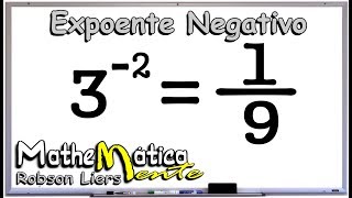 POTÊNCIAÇÃO COM EXPOENTE NEGATIVO  Porf Robson Liers [upl. by Naegem116]