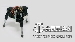 Triped Walking Robot “Martian” for Analysis of Autonomous Gait Generation [upl. by Teak587]