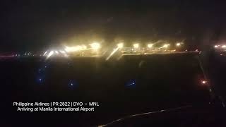 Philippine Airlines  PR 2822  DVO – MNL  Arriving at Ninoy Aquino Manila International Airport [upl. by Cirilla]