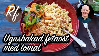 Pasta med ugnsbakad fetaost och tomat [upl. by Erminia]