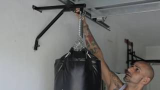 Heavy Bag Wall Mount by Yes4all  Tips to make installation a breeze Boxing HomeGym HeavyBag DIY [upl. by Neneek]