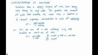 45 Concentrations of Solutions [upl. by Midian]