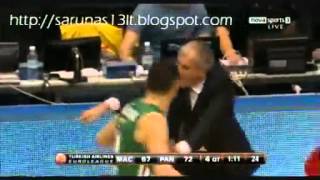 Saras Jasikevicius vs Maccabi Electra 2932012 Game 4 [upl. by Haceber]