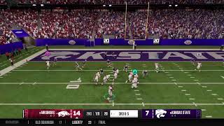 CFB25 Texas Bowl 🏈11 Arkansas  16 Kansas State 🏈 Texas Bowl 🏈Heisman🏈 [upl. by Arimas]