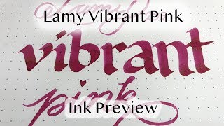 Lamy Vibrant Pink Ink [upl. by Muriel657]