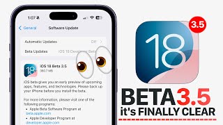 iOS 18 Beta 35 ReRelease  it’s FINALLY CLEAR [upl. by Noirb]