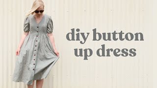 How to Make the Perfect Button Up Dress  The Daisy Pattern [upl. by Nayrb38]