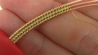 Wire WrappingWeaving Style Using 3 Base Wires Tutorial [upl. by Yggep247]