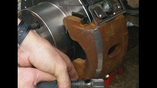 HOW TO TRIM BRAKE CALIPERS FOR FITMENT by TheRamManINCcom [upl. by Preston]