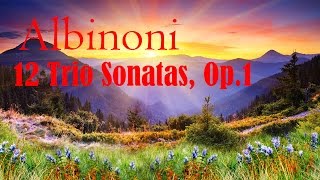 Albinoni  12 Sonatas a tre for 2 violins and basso continuoOp1 [upl. by Sinnej]