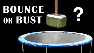 91lb THOR HAMMER v TRAMPOLINE  amp Space Hopper Episode 8  BrainfooTV [upl. by Novla]