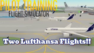 Two Lufthansa Flights from Larnaca Int Cyprus to Perth Int Perth with ​⁠AviationEditzy8x [upl. by Iviv]