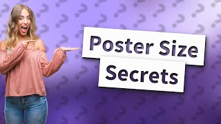 What is the best size for a poster presentation [upl. by Harley]