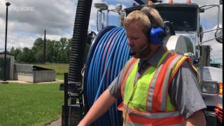 Televising amp Jetting the Sanitary Sewer Mains in Marshfield [upl. by Saibot614]